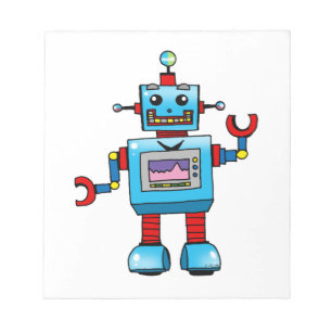 Gullig robot anteckningsblock