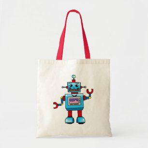 Gullig robot tygkasse