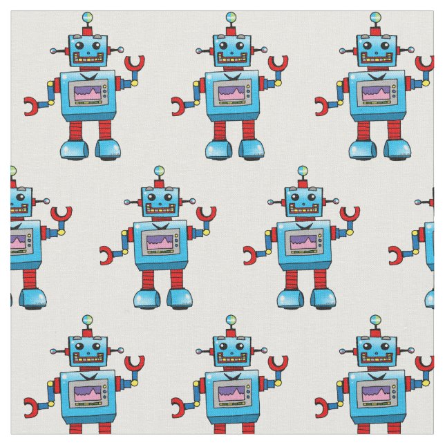 gullig robotleksak tyg (Närbild)
