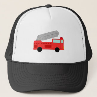 Gullig röd Firetruck Truckerkeps