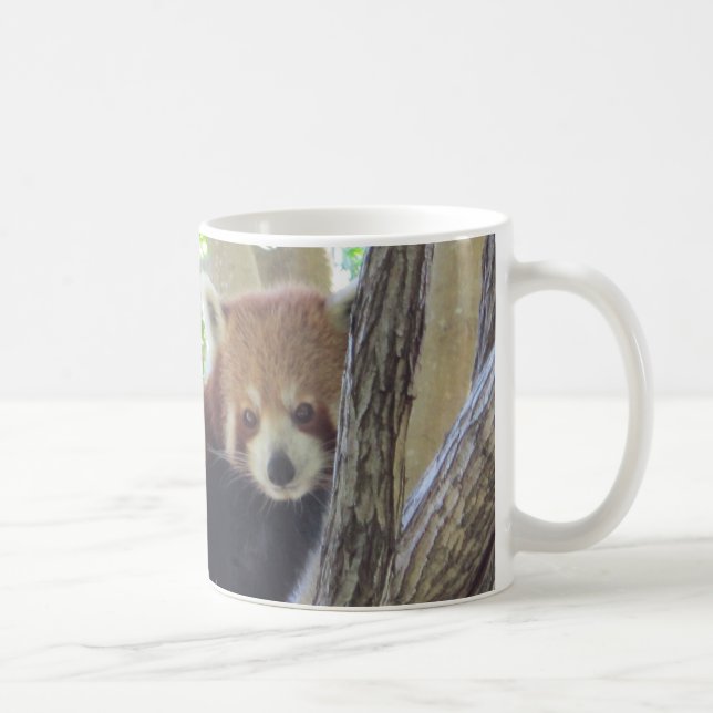 Gullig röd Panda Kaffemugg (Höger)