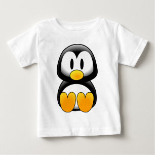Gullig rolig babypingvin tee shirt