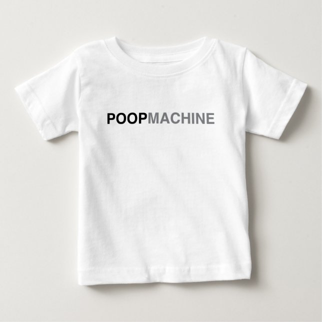 Gullig rolig bebisskjortapoop t-shirt (Framsida)