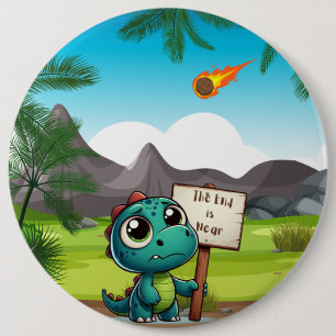 gullig, rolig dinosaurie knapp