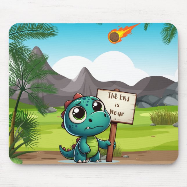 gullig, rolig dinosaurie musmatta (Framsidan)