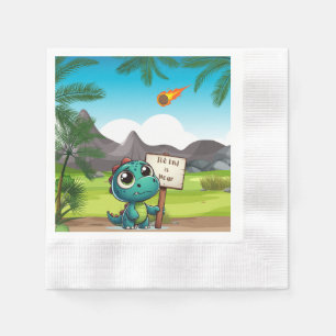 gullig, rolig dinosaurie pappersservett