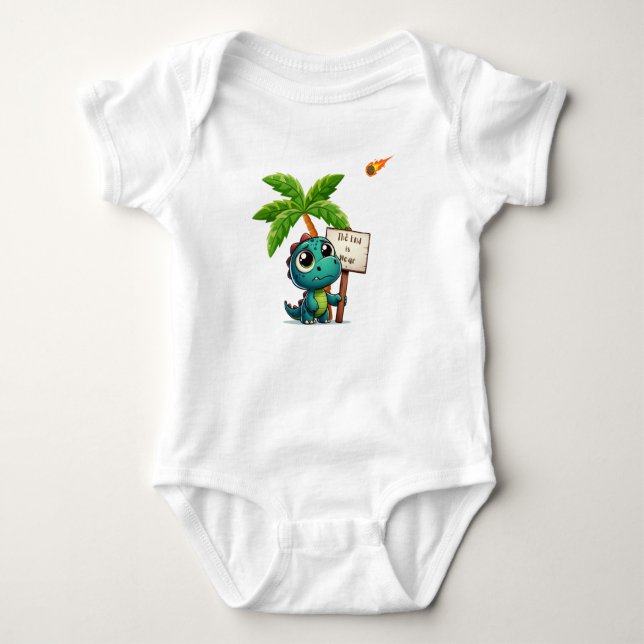 gullig, rolig dinosaurie t shirt (Framsida)
