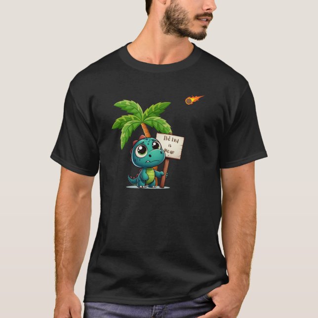 gullig, rolig dinosaurie t shirt (Framsida)