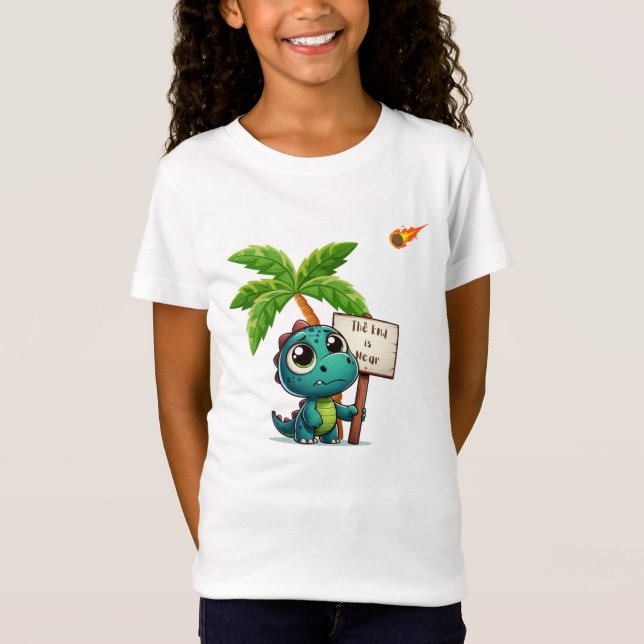 gullig, rolig dinosaurie t shirt (Framsida)