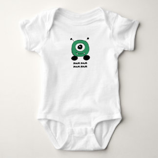 Gullig rolig grön främling tee shirt