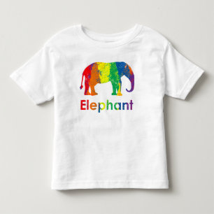 Gullig, rolig och färgrik regnbåge Elelphant Tröja