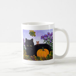 Gullig rolig svart gåva Creationarts för Kaffemugg