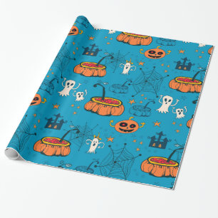Gullig rolig Unge-Vänskapsmatch Halloween Presentpapper