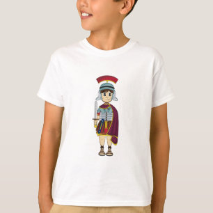 Gullig romersk soldatutslagsplats t shirt