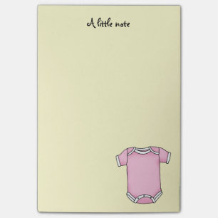 gullig rosa baby shower för nyfödd post-it block