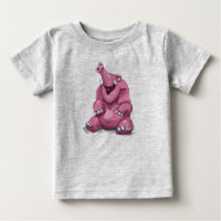 Gullig rosa elefant