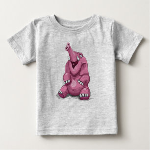 Gullig rosa elefant t shirt