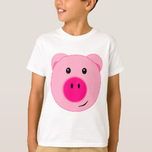 Gullig rosa gris t-shirt