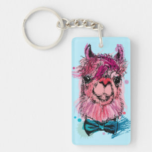 Gullig rosa Llama
