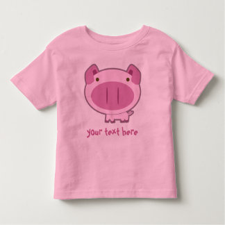 GULLIG ROSA PIGGY för barn Tee Shirt