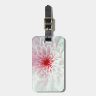 Gullig rosa röd och vitblomma bagagebricka