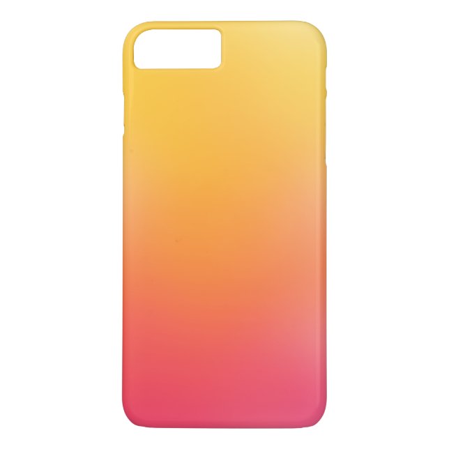 Gullig rosagult orange Ombre flickaktigt Case-Mate iPhone Skal (Baksida)