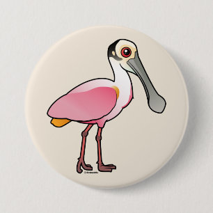 Gullig Roseate Spoonbill Knapp