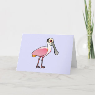 Gullig Roseate Spoonbill Kort