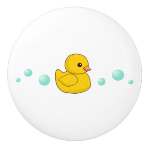 Gullig Rubber anka/duckie/ducky Knopp