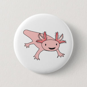 Gullig Salamander för Axolotl Knapp