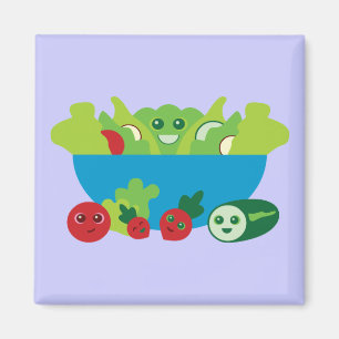Gullig sallad magnet