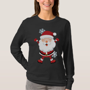 Gullig Santa skjorta - tonåringar & kvinnor Tee