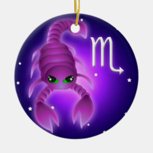 Gullig ScorpioZodiac Julgransprydnad Keramik
