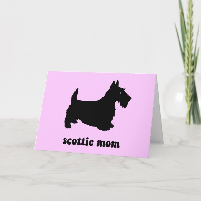Gullig Scottie Kort (Framsida)