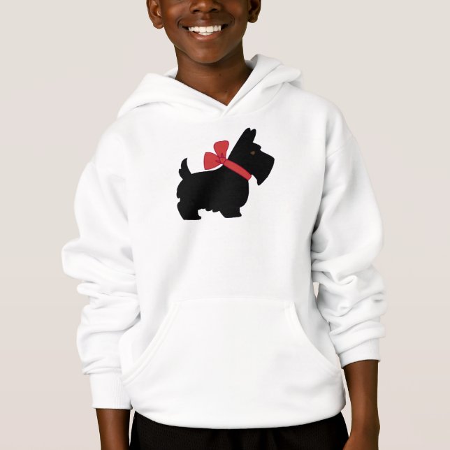 GULLIG SCOTTIEHUNDHOODIE TRÖJA (Framsida)