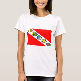 Gullig Scubadorable dykflagga Tee