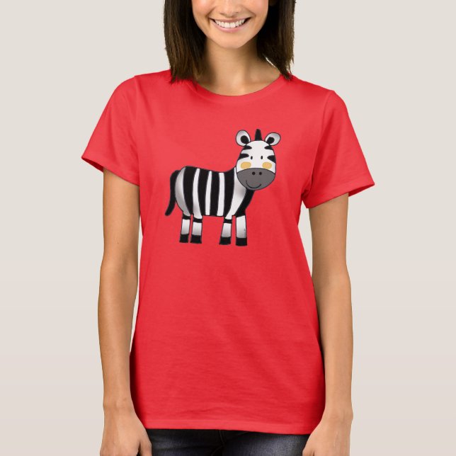 gullig sebra t-shirt (Framsida)