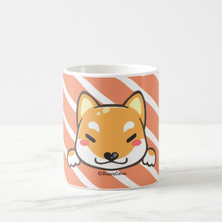 Gullig Shiba Inu vitmugg Kaffemugg