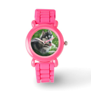 Gullig siberian husky armbandsur