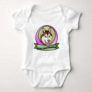 Gullig siberian huskyhund t shirt