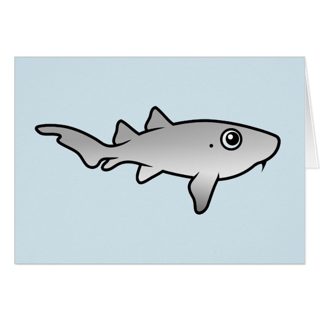 Gullig sjuksköterskahaj hälsningskort (Framsidan Horizontal)