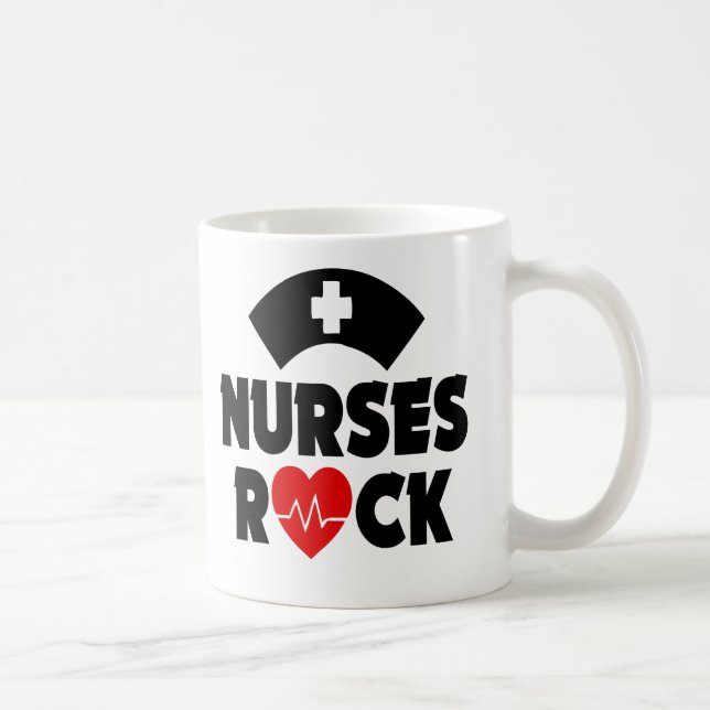 Gullig sjuksköterskastenmugg kaffemugg (Höger)