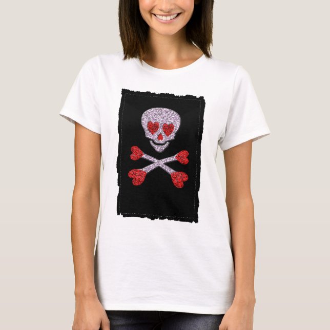 Gullig skalle t shirt (Framsida)
