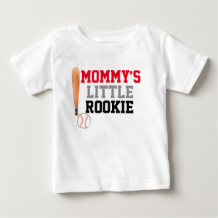 Gullig skjorta för bebis för baseballpartyrookie t shirt