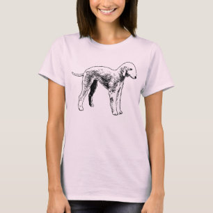 Gullig skjorta för Bedlington terrier T Shirt