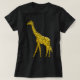 Gullig skjorta för giraff T för henne djur Tee Shirt (Design framsida)