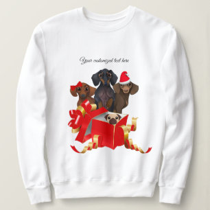 Gullig skjorta för svett för taxfamiljjul t shirt