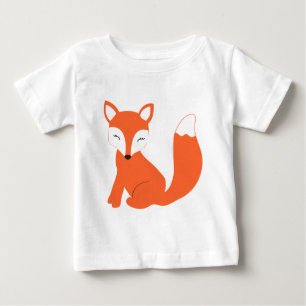 Gullig skogsmarkbabyräv tee shirt