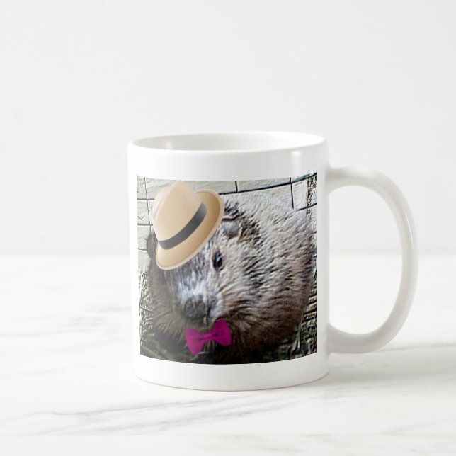 Gullig skogsmurmeldjurtecknad! kaffemugg (Höger)