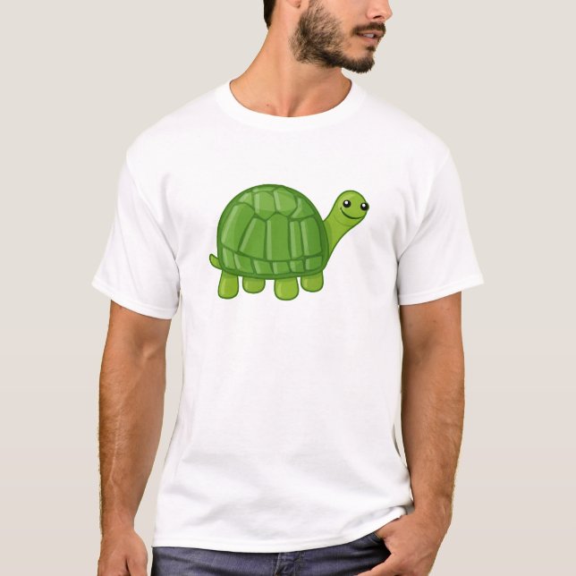 Gullig sköldpadda t-shirt (Framsida)